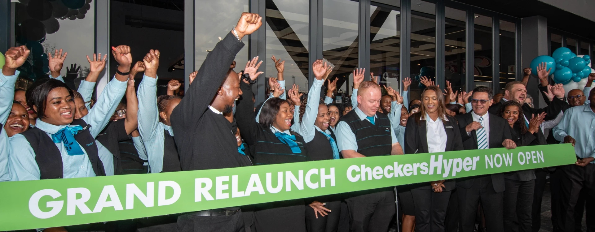 Checkers ribbon cutting